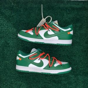 Off white Nike dunk pine green